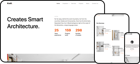 Kraft free html css website template