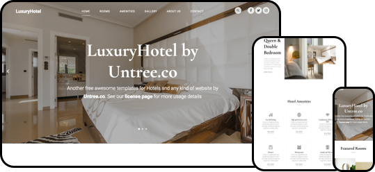 luxury hotel html template