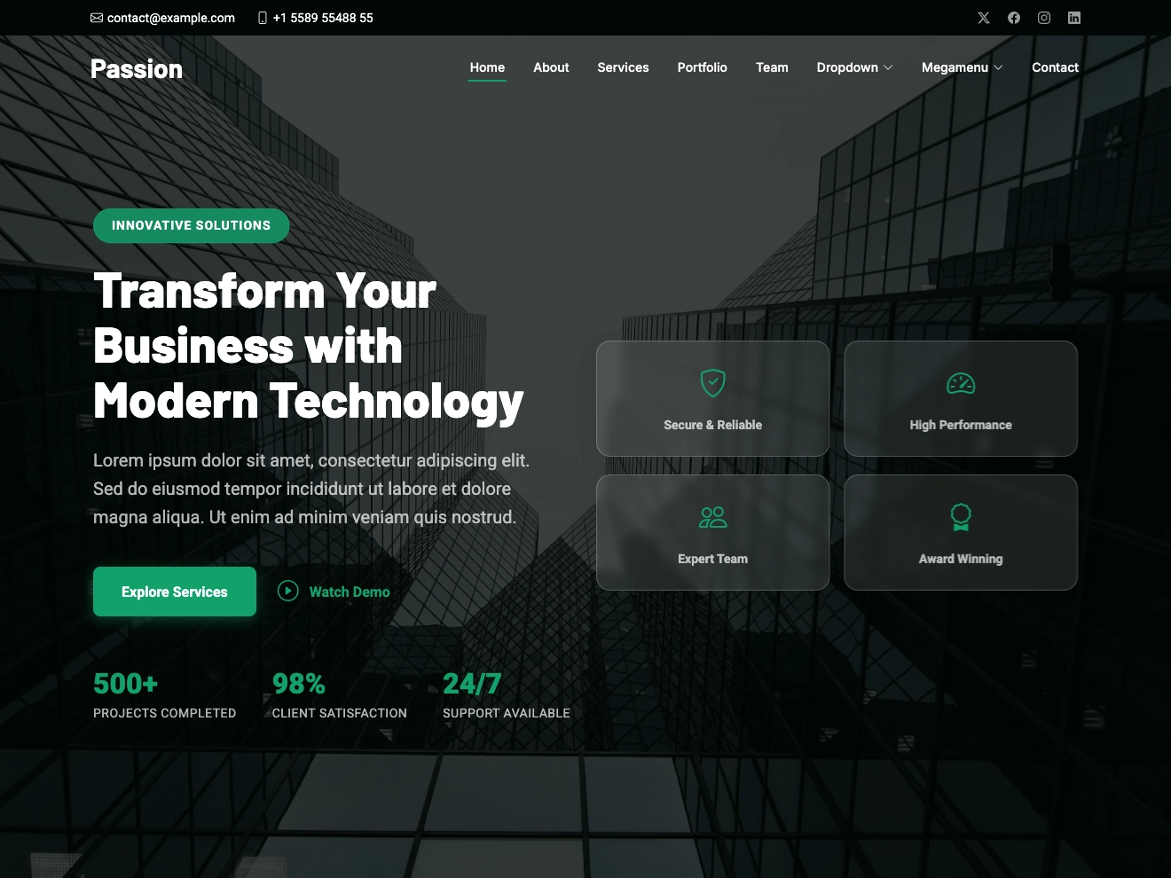 Untree.co - Passion Free Bootstrap Template