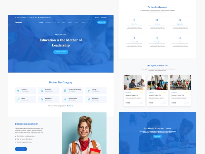 Untree.co - Learner - Free Bootstrap Template for Education Websites