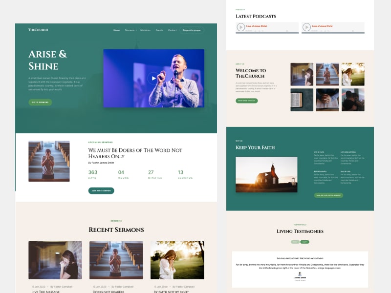 TheChurch Free Church Website Template