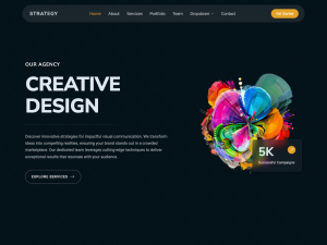 Strategy - Free Onepage Bootstrap 4 Template for Portfolio Websites ...