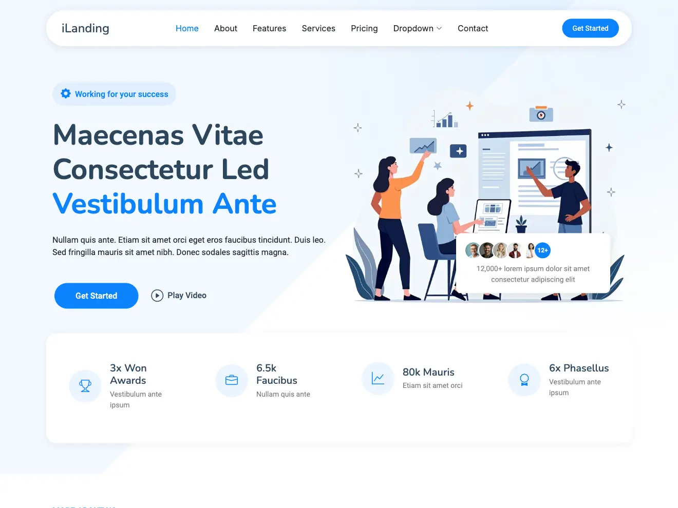 Untree.co - iLanding Free Bootstrap Template for Landing Pages