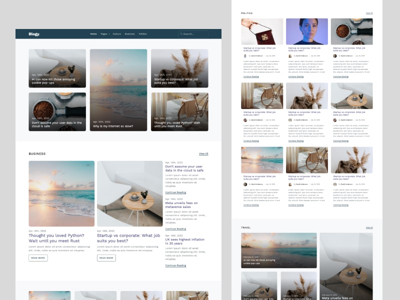 Blogy Free Bootstrap Blog Template Untree