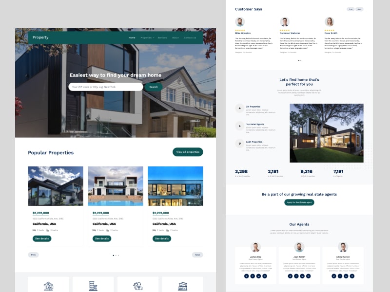 Property Free Bootstrap Real Estate Template Untree